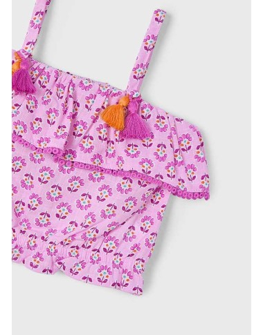 Top fiori Bimba 2/8 anni