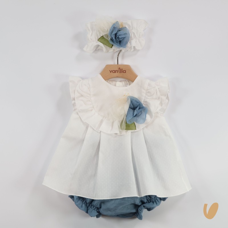 Completo blusa culotte e fascia Neonata 0/36