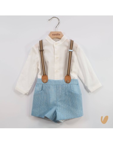 Camicia bretelle e short Completo e Pagliaccetto