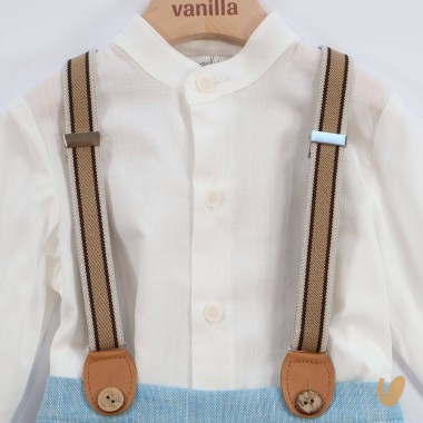 Camicia bretelle e short Completo e Pagliaccetto