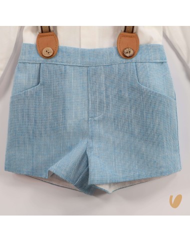 Camicia bretelle e short Completo e Pagliaccetto