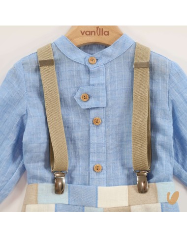 Camicia short e bretelle Completo e Pagliaccetto