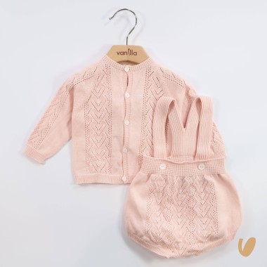 Cardigan e Salopette Completo e Pagliaccetto
