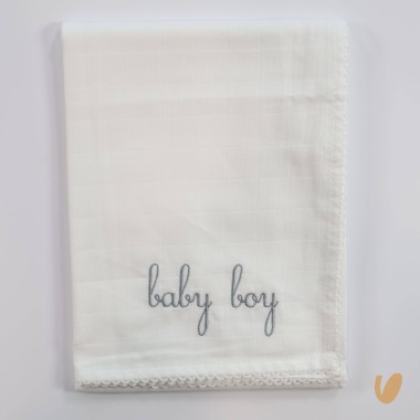 Mussola baby boy Mussole e Bavette