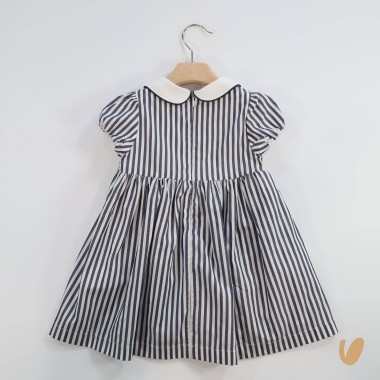 Abito righe marinaretto Bimba 2/8 anni