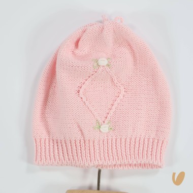 Pagliaccetto e cappello ricamato a mano Set Nascita e Uscita Clinica