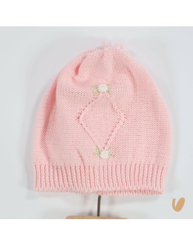 Pagliaccetto e cappello ricamato a mano Set Nascita e Uscita Clinica