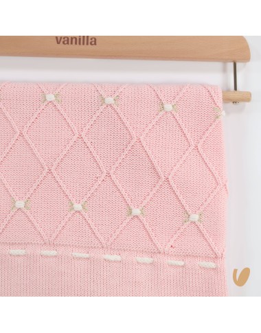 Coperta in filo ricamata roselline Coperta e Lenzuola