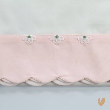 Set lenzuola ricamato margherite Coperta e Lenzuola