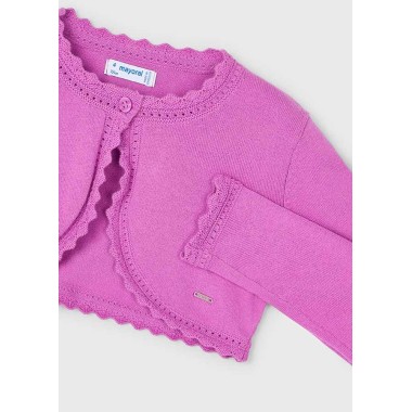Cardigan corto smerlato Bimba 2/8 anni