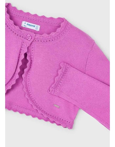 Cardigan corto smerlato Bimba 2/8 anni