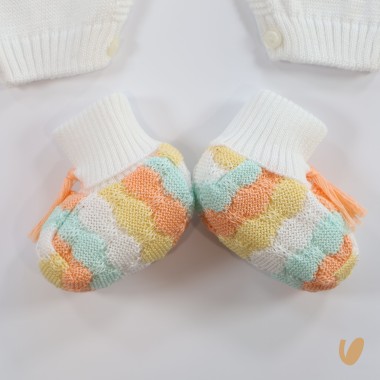 Completo nascita filo di cotone Set Nascita e Uscita Clinica