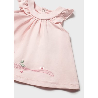 Abito ricamo fiocco Neonata 0/36