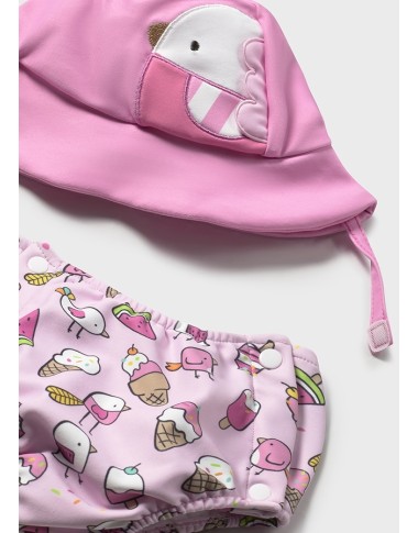 Completo Costume slip e Cappello Neonata