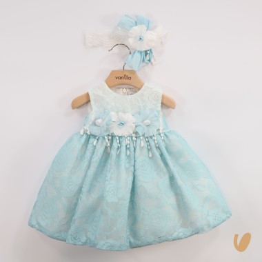 Abito e fascia pizzo Battesimo