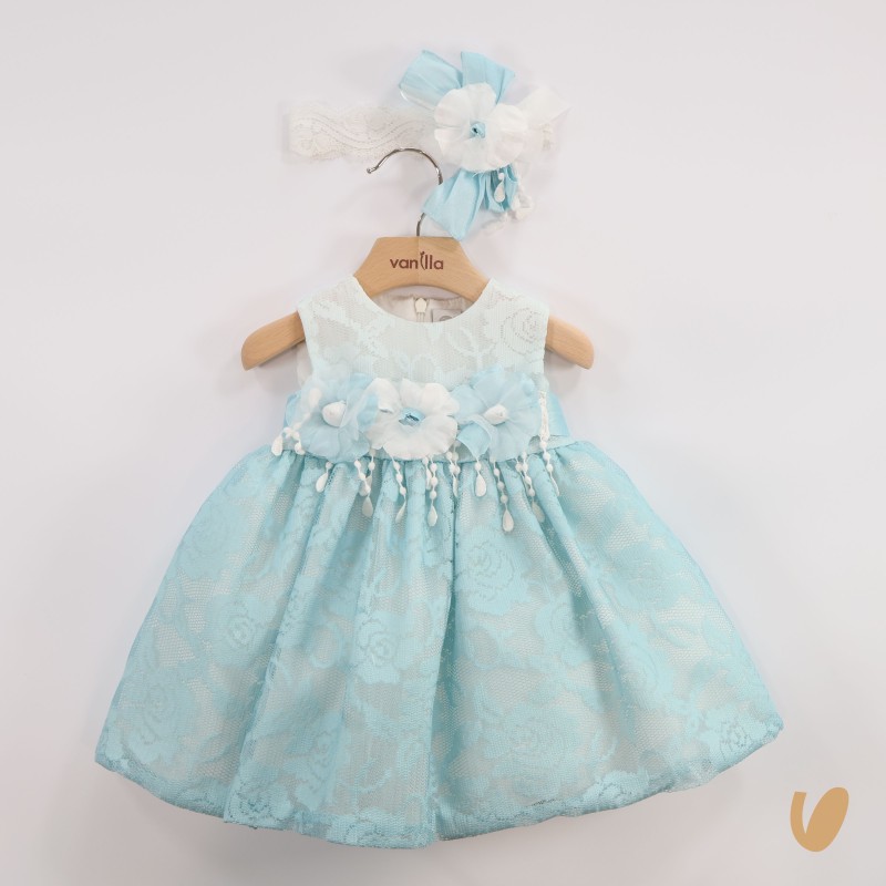 Abito e fascia pizzo Battesimo