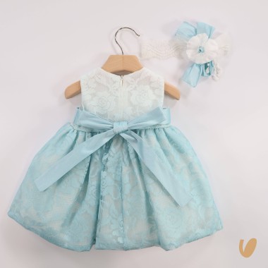 Abito e fascia pizzo Battesimo