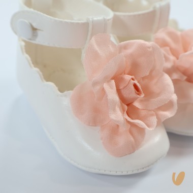 Scarpine in pelle fiore Scarpe