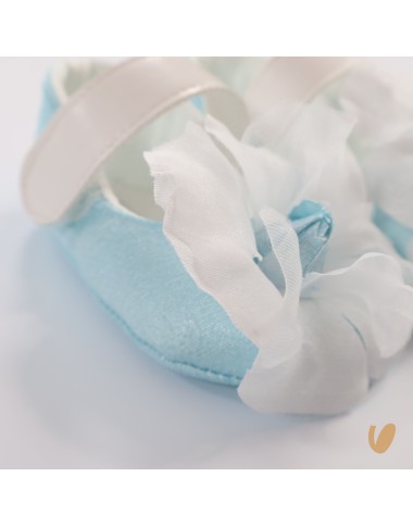 Scarpine in tessuto con fiore Scarpe