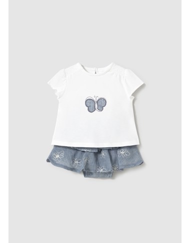 Completo Shirt e gonna Neonata 0/36