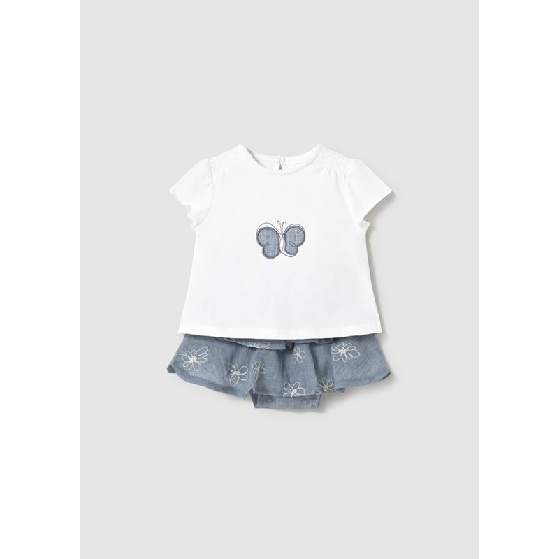 Completo Shirt e gonna Neonata 0/36