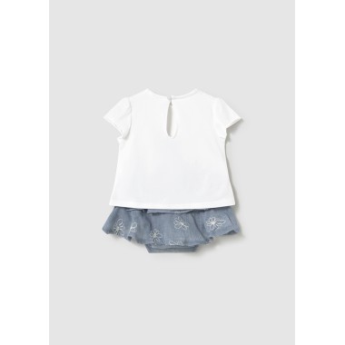 Completo Shirt e gonna Neonata 0/36