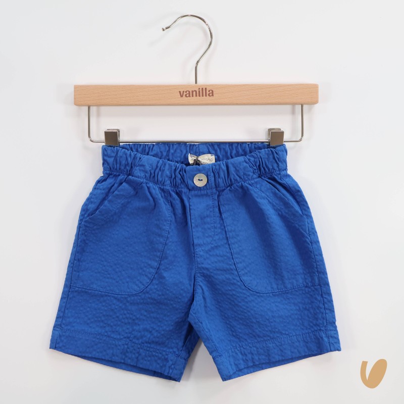 Bermuda in tessuto seersucker Bermuda e Salopette