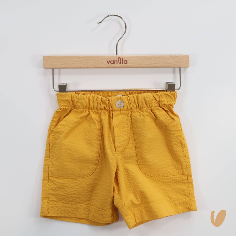 Bermuda in tessuto seersucker Bermuda e Salopette