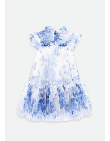 Dress in tulle flowers