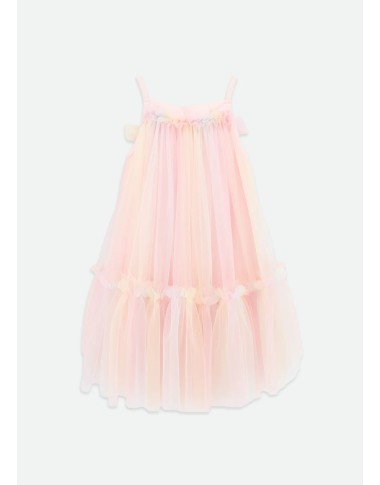 Dress in tulle rainbow