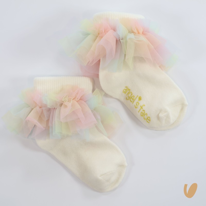 Calzini corti tulle arcobaleno Calzini Corti