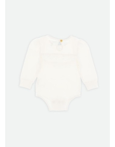 Body con colletto tulle Bimba 2/8 anni