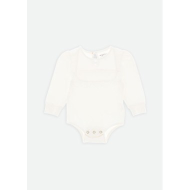 Body con colletto tulle Bimba 2/8 anni