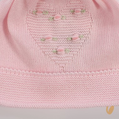 Scarpette e cappello cuore roselline Cappello e Guanti