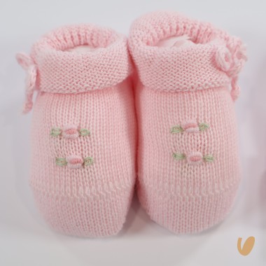 Scarpette e cappello cuore roselline Cappello e Guanti