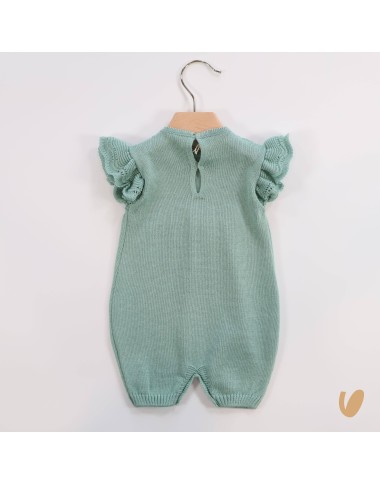 Romper in thread with little roses