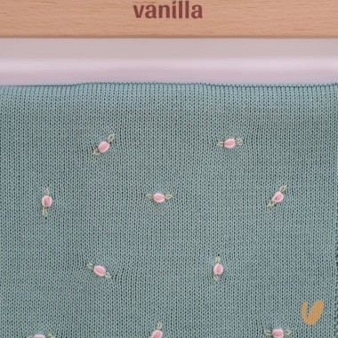 Coperta roselline punto vapore filo di cotone Coperta e Lenzuola