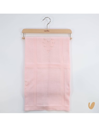 Heart and rose thread blanket