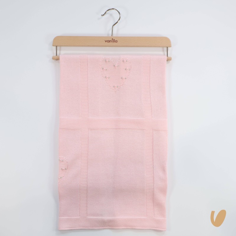 Coperta cuore e roselline in filo Coperta e Lenzuola