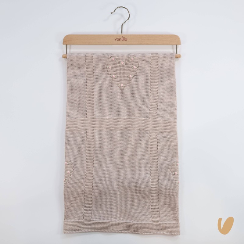 Coperta cuore e roselline in filo Coperta e Lenzuola