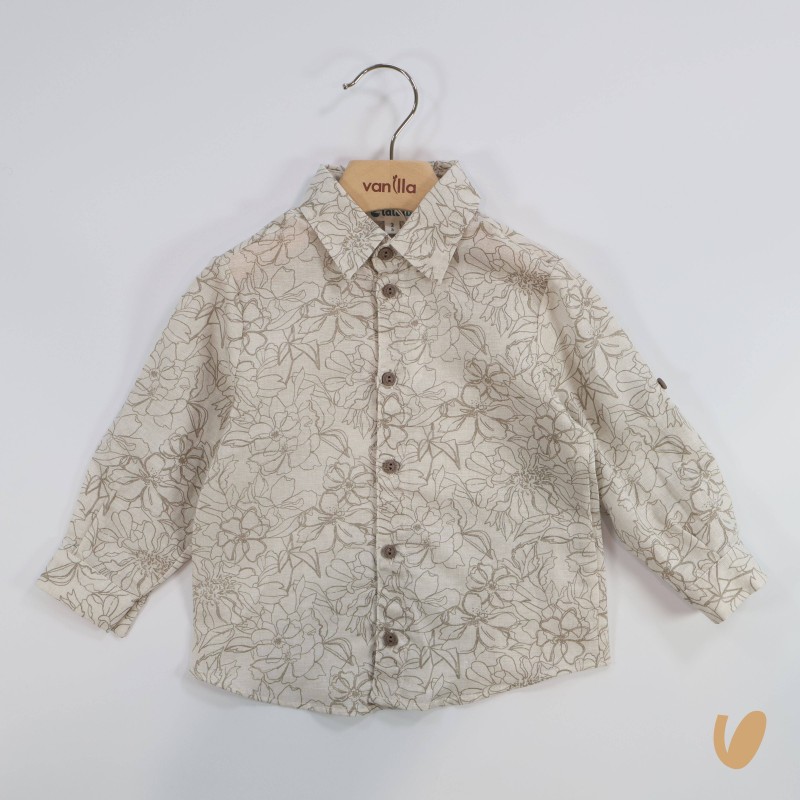 Camicia in lino Bimbo 2/8 anni