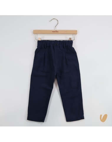 Pantalone morbido in lino Bimbo 2/8 anni