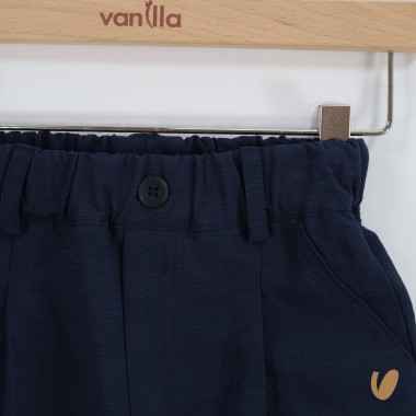 Pantalone morbido in lino Bimbo 2/8 anni
