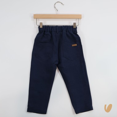 Pantalone morbido in lino Bimbo 2/8 anni