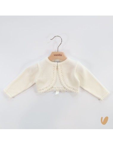 Cardigan in cotton thread