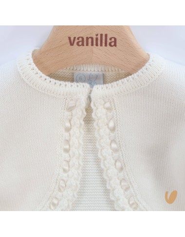 Cardigan in cotton thread