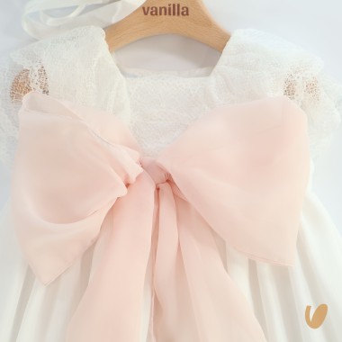 Abito lungo con cuffia Battesimo