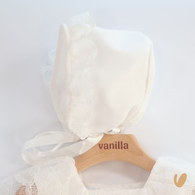 Abito lungo con cuffia Battesimo