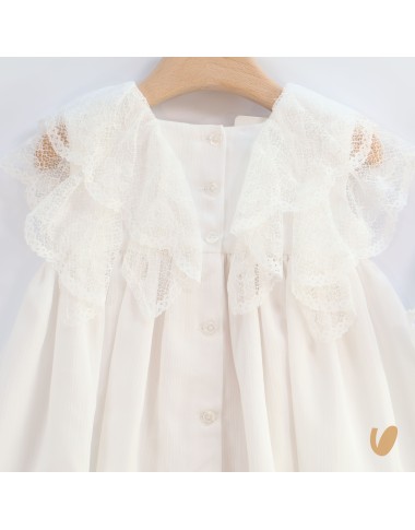 Abito lungo con cuffia Battesimo