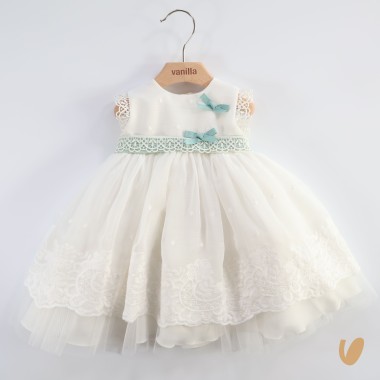 Abito elegante plumetis Battesimo